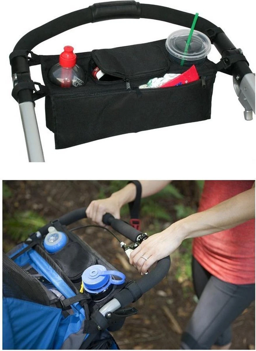 GoedHandel - Organizer Kinderwagen - Bekerhouder - Flessenhouder - Luiertas Kinderwagen - Universeel - Buggy Organizer - Fleshouder 1 GoedHandel - Organizer Kinderwagen - Bekerhouder - Flessenhouder - Luiertas Kinderwagen - Universeel - Buggy Organizer - Fleshouder