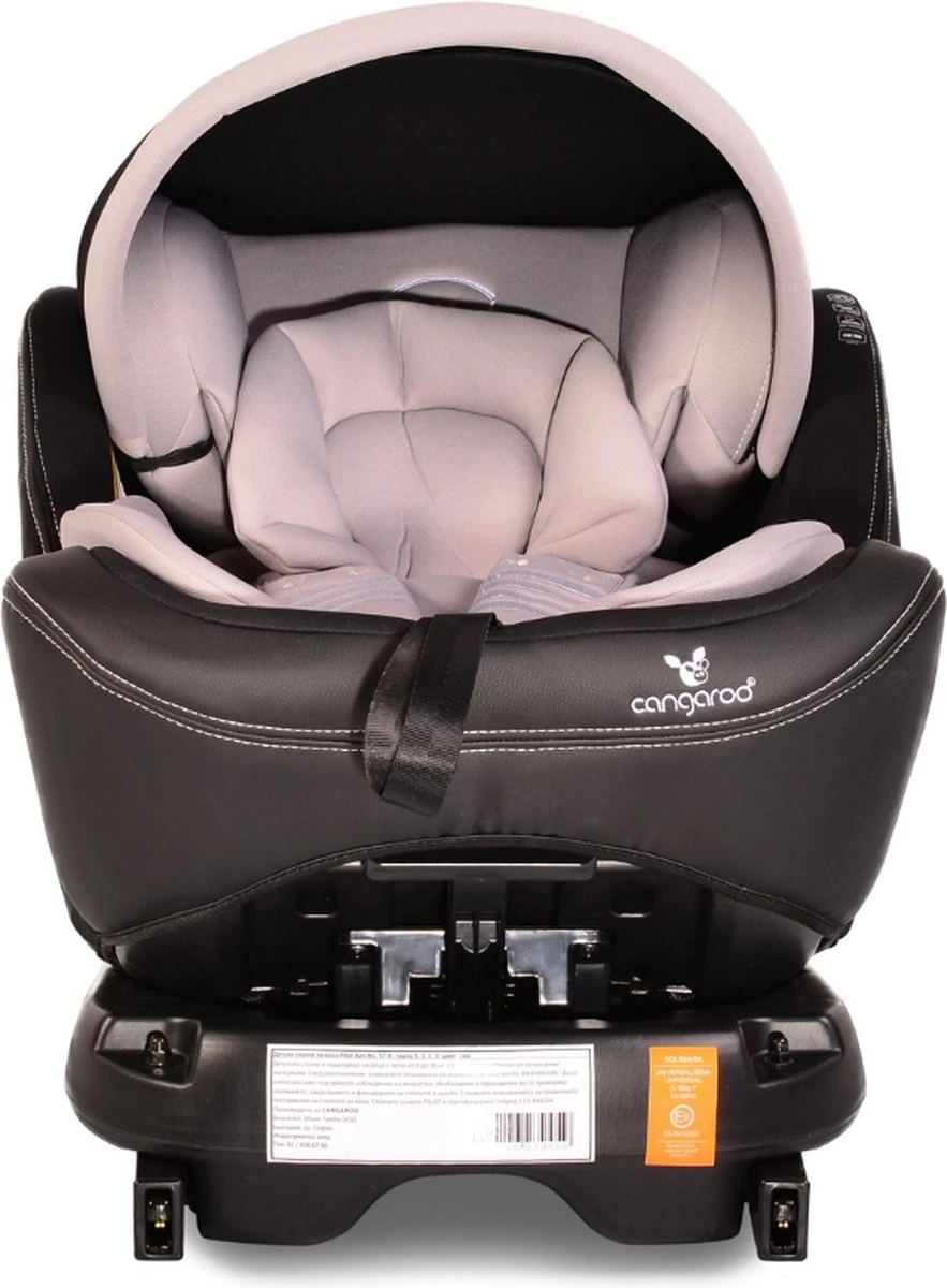 Cangaroo Pilot Black Leather SPS Isofix 360° 0-36 Kg Autostoel Met Zonnekap 2 Cangaroo Pilot Black Leather SPS Isofix 360° 0-36 Kg Autostoel Met Zonnekap - Image 2