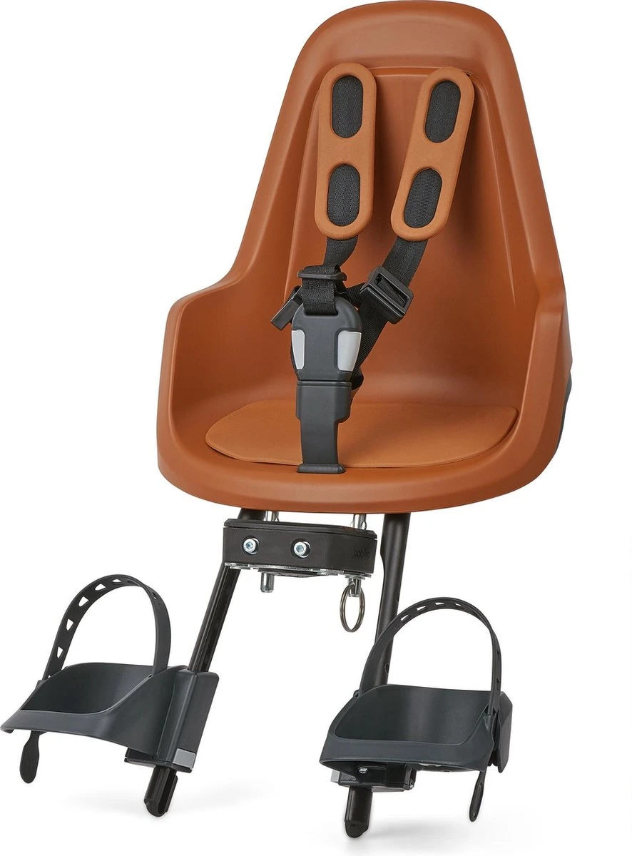 Bobike One Mini Fietsstoeltje Voor - Choc Brown 1 Bobike One Mini Fietsstoeltje Voor - Choc Brown