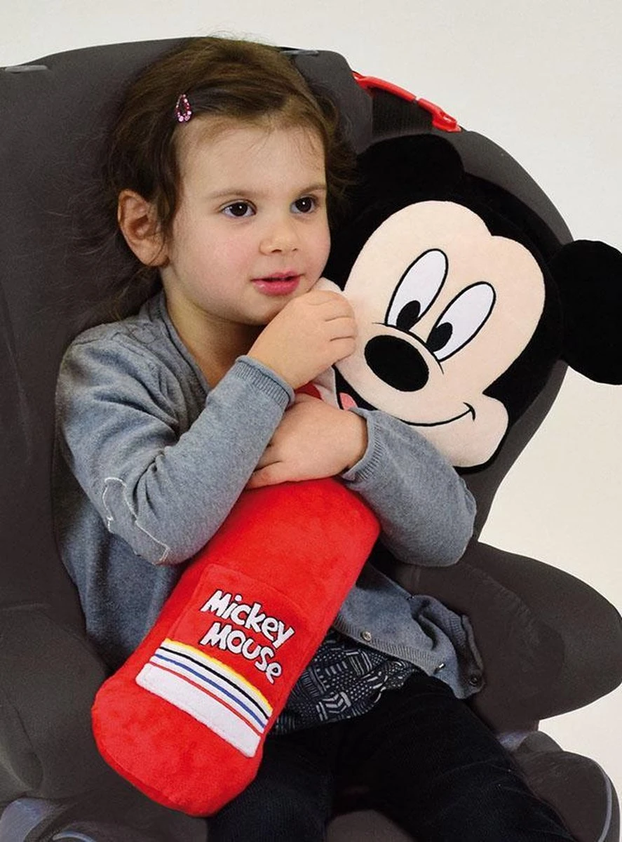 Disney - Mickey Mouse - Gordelkussen - Gordelknuffel - Rood - 54cm 2 Disney - Mickey Mouse - Gordelkussen - Gordelknuffel - Rood - 54cm - Image 2