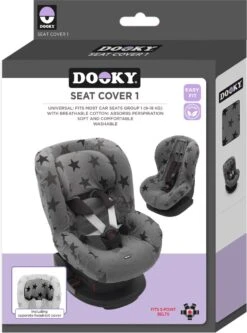 Dooky Seat Cover Groep 1 Autostoel Hoes Grey Star -Maxi-Cosi Winkel 890x1200 2