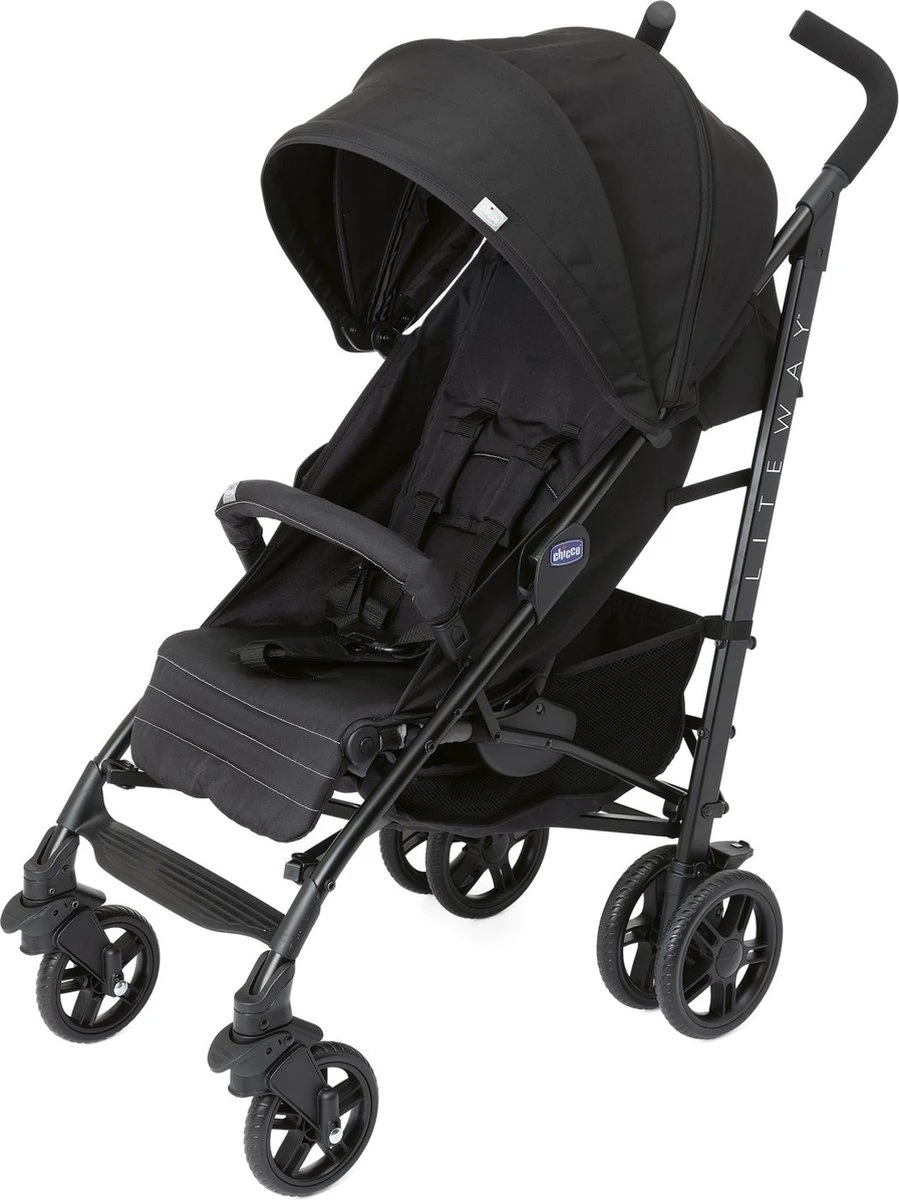 Chicco Liteway 4 Jet Black 5 Standen Buggy 2 Chicco Liteway 4 Jet Black 5 Standen Buggy - Afbeelding 2