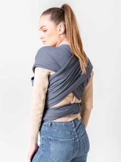 ByKay - Draagdoek - Rekbaar - DonkerGrijs - Antraciet - Maat L - Organic Katoen - Stretchy Wrap Deluxe - 3 Jaar - Buik - Heup -Maxi-Cosi Winkel 899x1200 24