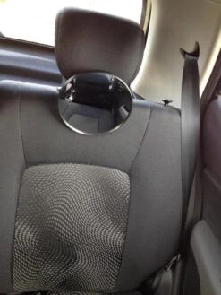 LOUZIR Achterbank Autospiegel - Baby & Kinderen Auto Spiegel – Babyspiegel - Zwart -Maxi-Cosi Winkel 900x1200