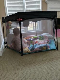 Deryan Draagbare Kinderbox - Zwart - Vaste Matrasbodem - Reisbox - Campingbedje -Maxi-Cosi Winkel 902x1200 4