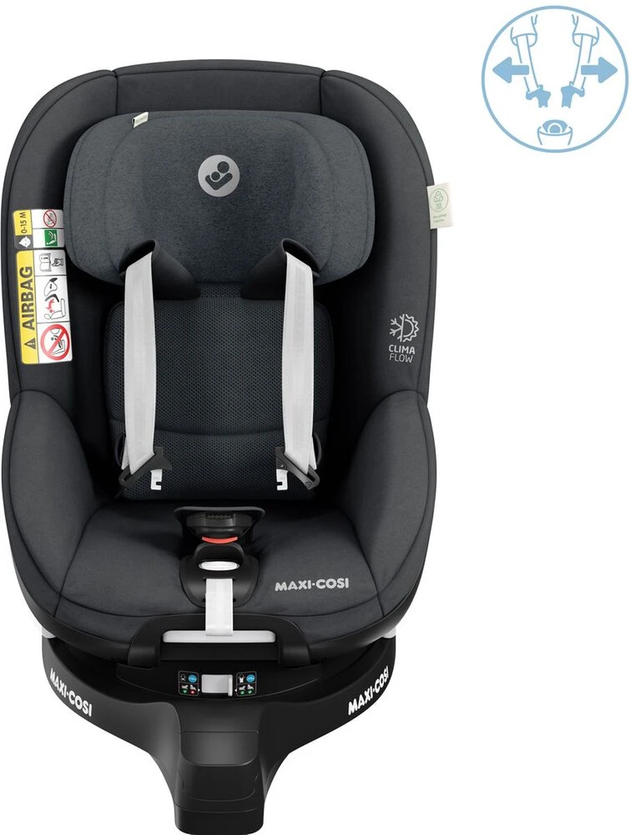 Maxi-Cosi Mica Pro Eco I-Size Autostoeltje - 360° Draaibaar - Gerecyclede Stoffen - Authentic Graphite - Vanaf De Geboorte Tot Ca. 4 Jaar 2 Maxi-Cosi Mica Pro Eco I-Size Autostoeltje - 360° Draaibaar - Gerecyclede Stoffen - Authentic Graphite - Vanaf De Geboorte Tot Ca. 4 Jaar - Image 2