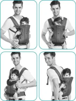 Fillikid Baby Draagzak 4 In 1 Ergonomisch - Buikdrager - Rugdrager - Multifunctioneel - Grijs -Maxi-Cosi Winkel 907x1200 7