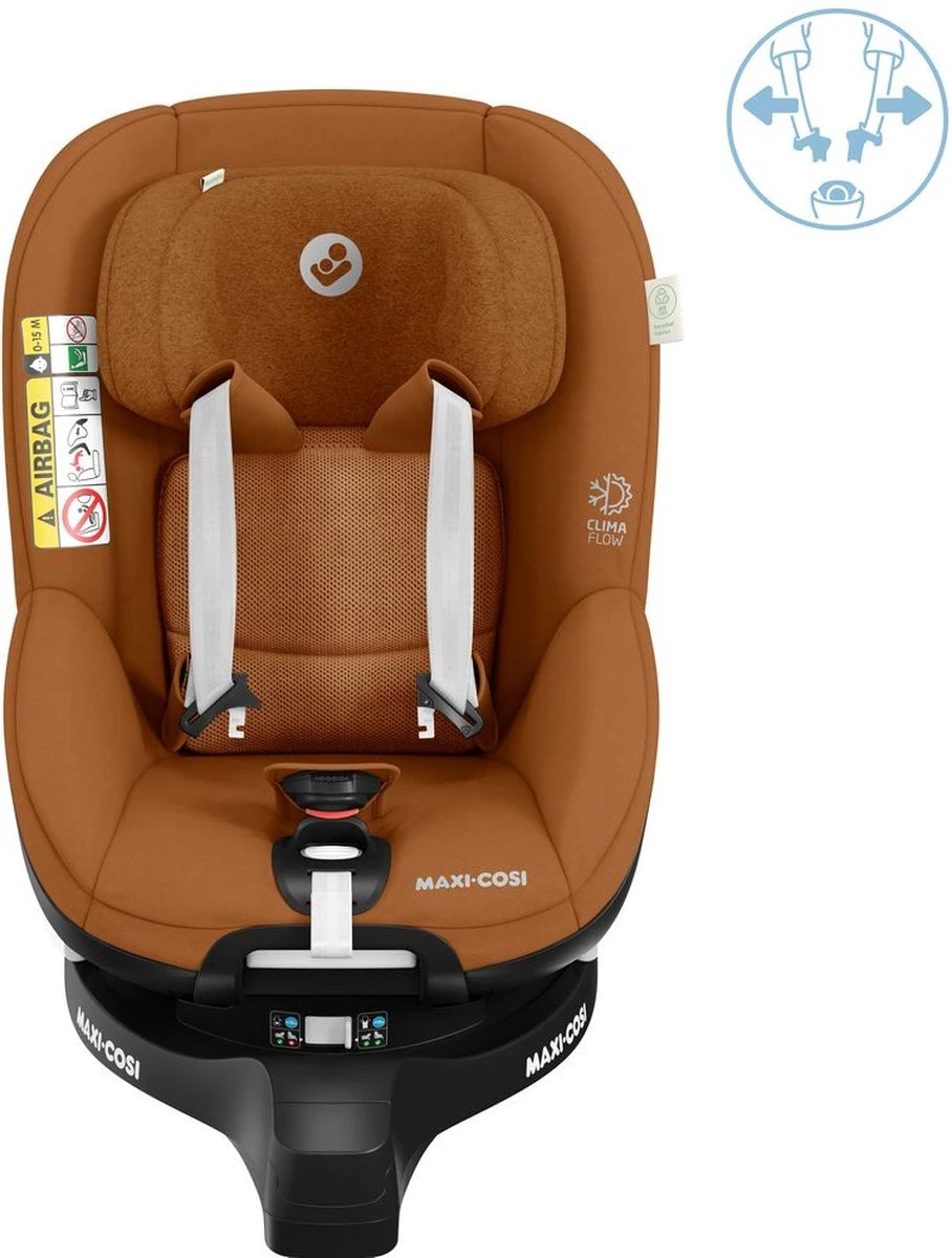 Maxi-Cosi Mica Pro Eco I-Size Autostoeltje - 360° Draaibaar - Gerecyclede Stoffen - Authentic Cognac - Vanaf De Geboorte Tot Ca. 4 Jaar 13 Maxi-Cosi Mica Pro Eco I-Size Autostoeltje - 360° Draaibaar - Gerecyclede Stoffen - Authentic Cognac - Vanaf De Geboorte Tot Ca. 4 Jaar - Image 13