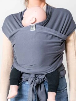 ByKay - Draagdoek - Rekbaar - DonkerGrijs - Antraciet - Maat L - Organic Katoen - Stretchy Wrap Deluxe - 3 Jaar - Buik - Heup -Maxi-Cosi Winkel 909x1200 9