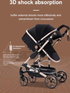 Merkloos Luxe Multi-functionele 3 In 1 Wandelwagen - Babywagen - Kwalitatieve Buggy - Opklapbare Kinderwagen - Licht En Flexibel -Maxi-Cosi Winkel 910x1200 7
