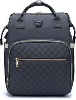 Luiertas - Multifuctioneel Luiertas 3 In 1 - Met Babybedje - Met Verschoningsmatje - Grijs - Met Usb - Met Verdikt Matras -Maxi-Cosi Winkel 917x1200 3