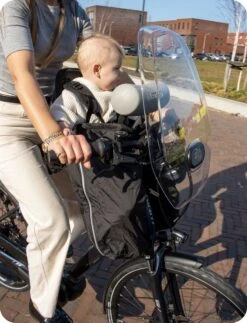 Deryan Bike-a-way Fietsstoeltje Voor - Fiets Regenhoes - Warme Jas En Windbreaker + Regenponcho - Bobike & Yepp -Maxi-Cosi Winkel 917x1200 6