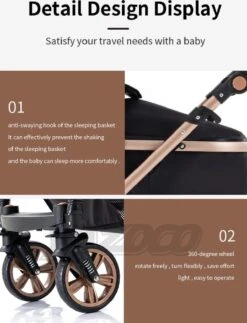 Merkloos Luxe Multi-functionele 3 In 1 Wandelwagen - Babywagen - Kwalitatieve Buggy - Opklapbare Kinderwagen - Licht En Flexibel -Maxi-Cosi Winkel 917x1200 9