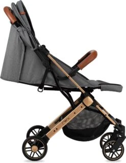 MoMi Wandelwagen - Compacte Lichtgewicht Buggy - Estelle - Gray-Gold (geschikt Van 6mnd - 15kg) -Maxi-Cosi Winkel 928x1200 2