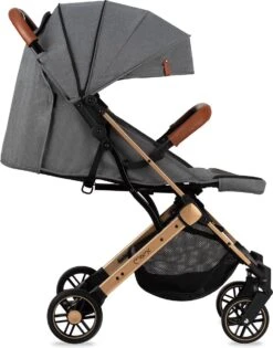 MoMi Wandelwagen - Compacte Lichtgewicht Buggy - Estelle - Gray-Gold (geschikt Van 6mnd - 15kg) -Maxi-Cosi Winkel 942x1200 6