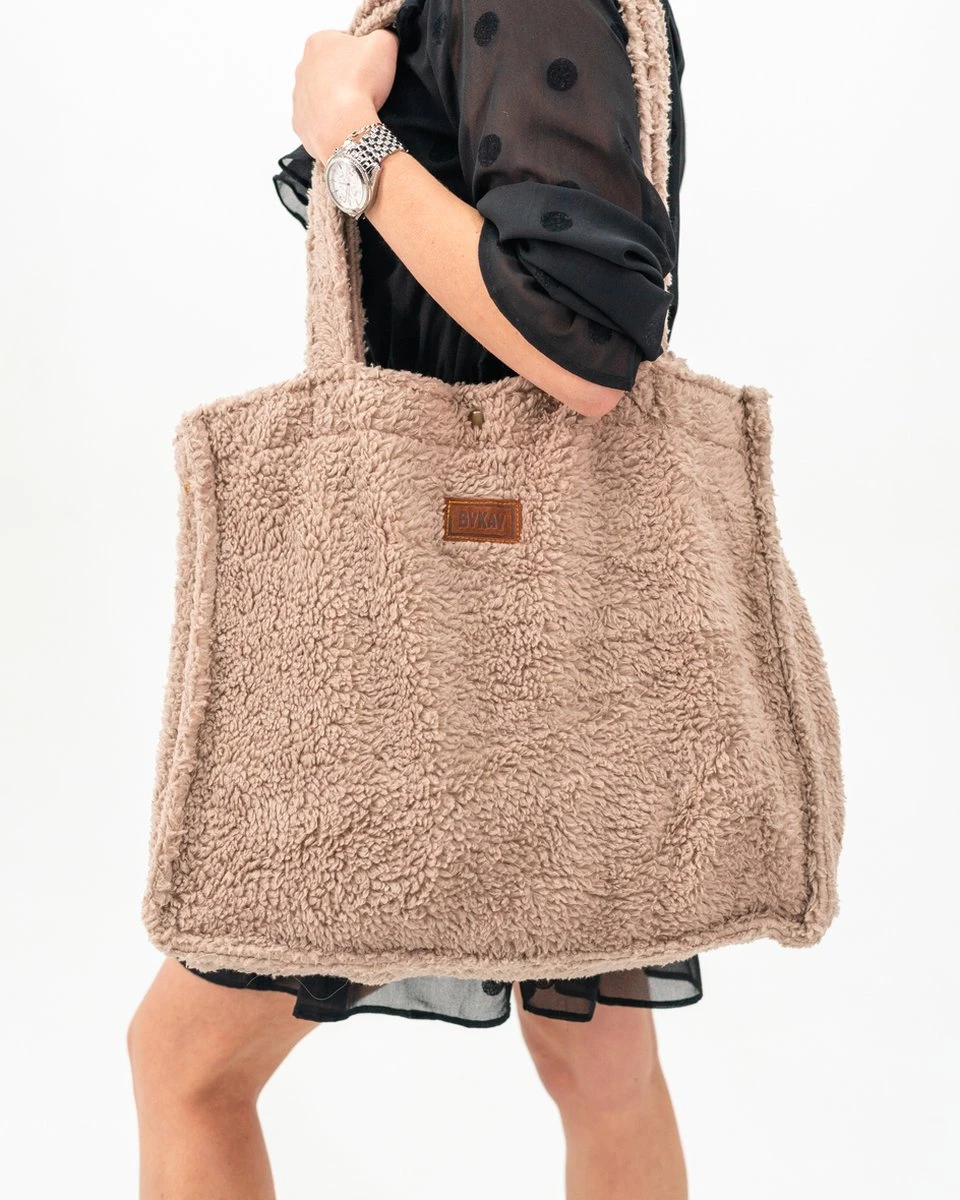 ByKay - Mom Bag - Draagzak - Teddy - Taupe - Organic 4 ByKay - Mom Bag - Draagzak - Teddy - Taupe - Organic - Image 4