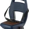 Qibbel 6+ Junior Fietsstoeltje Achter - Blauw Met Bruin Kussentje