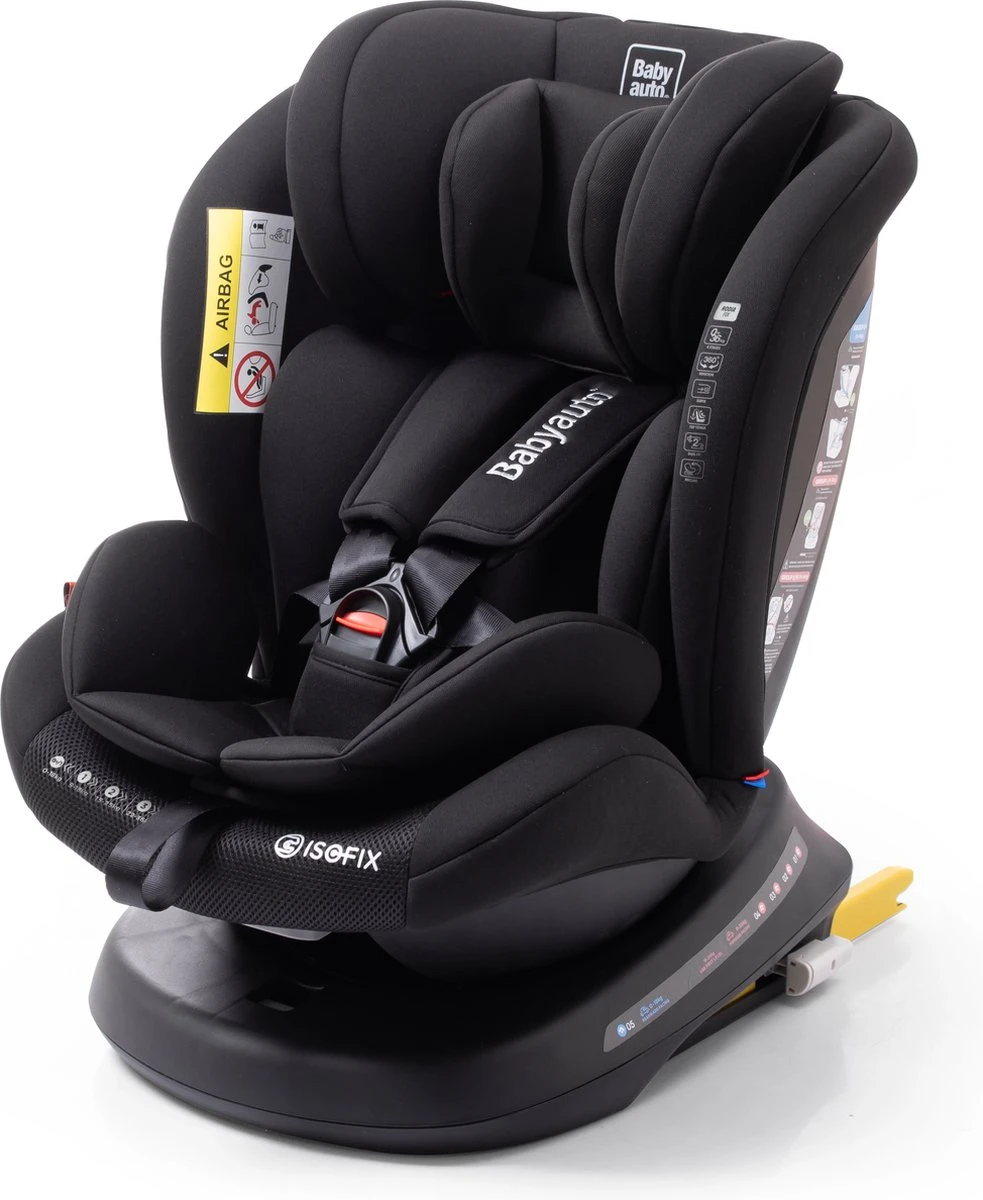 Autostoel Babyauto Rodia 360° Met Isofix - Groep 0+/1/2/3 Zwart (0-36kg) 10 Autostoel Babyauto Rodia 360° Met Isofix - Groep 0+/1/2/3 Zwart (0-36kg) - Image 10